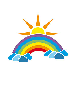 Affiche 8x10 personnalisée - Arc-en-ciel
