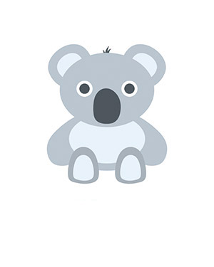 Affiche 8x10 personnalisée - Koala