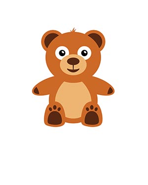 Affiche 8x10 personnalisée - Ours